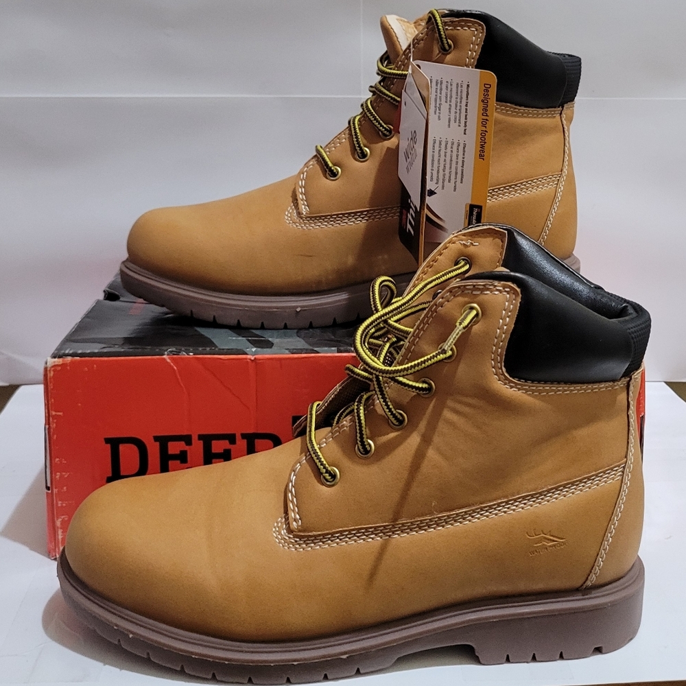 Deer Stags Kids' Mak2 Waterproof Work Boot In‎ Wheat S